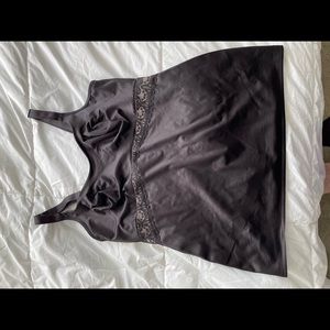 Ruby ribbon black lace cami full support camisole preowned size 40